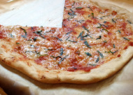 lazy pizza dough + favorite margherita pizza