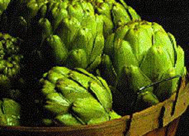 Artichokes · (globe or french) · frozen · cooked 45 calories Happy