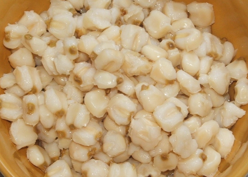 Hominy · canned · white 72 calories Happy Forks
