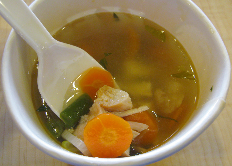 Soup · chicken broth · readytoserve 6 calories Happy Forks