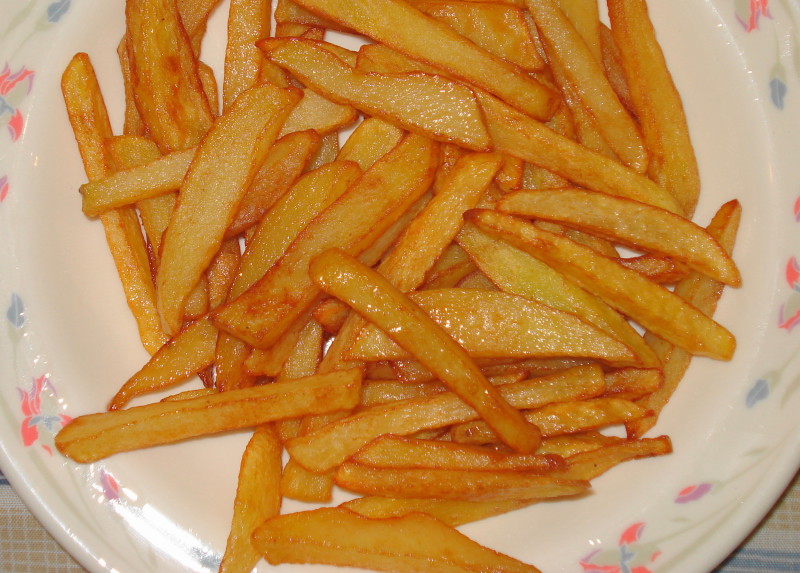 Potatoes · french fried · steak fries 152 calories Happy Forks