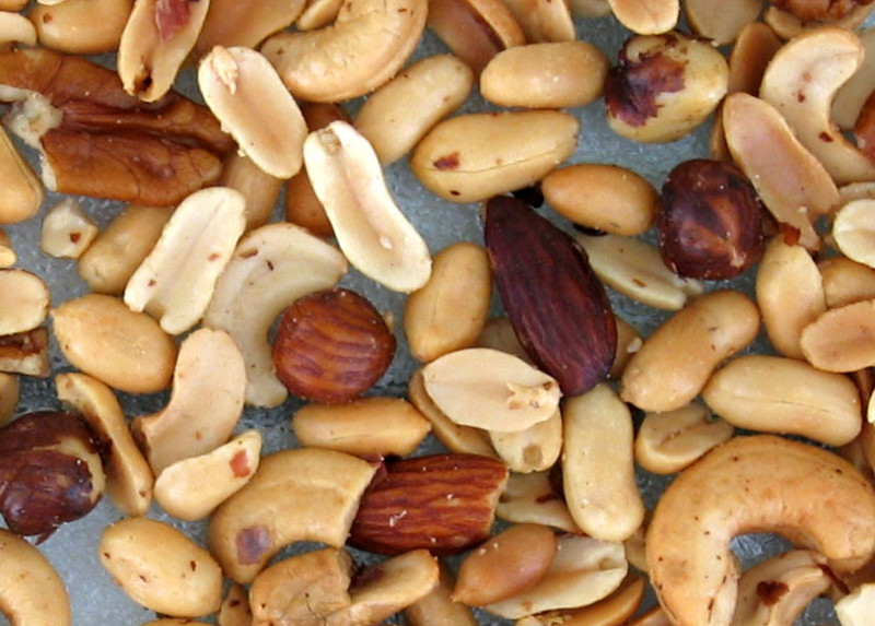 Nuts · mixed nuts · dry roasted · with peanuts 594