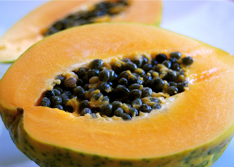 Papaya · green · cooked 30 calories Happy Forks