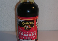 soy sauce made from soy (tamari)