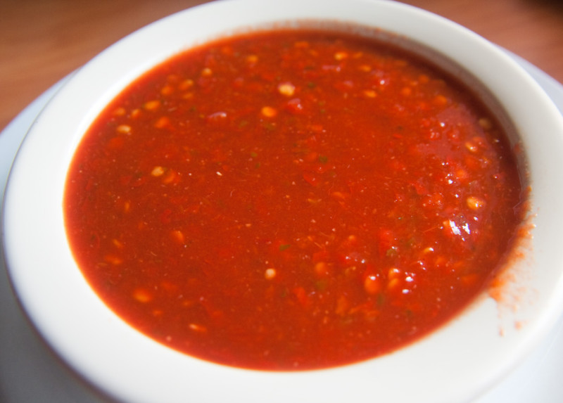 Mexican red chili sauce recipe 376 calories Happy Forks