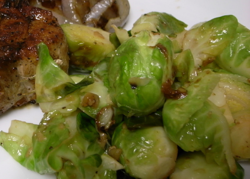 Hoisin glazed brussels sprouts recipe 82 calories Happy Forks
