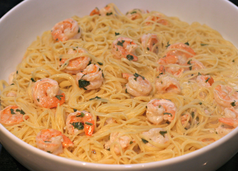 Angel hair pasta with shrimp and lemon cream sauce recipe | 203