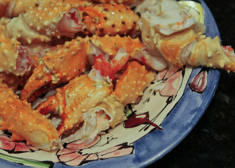 Classic king crab recipe 124 calories Happy Forks