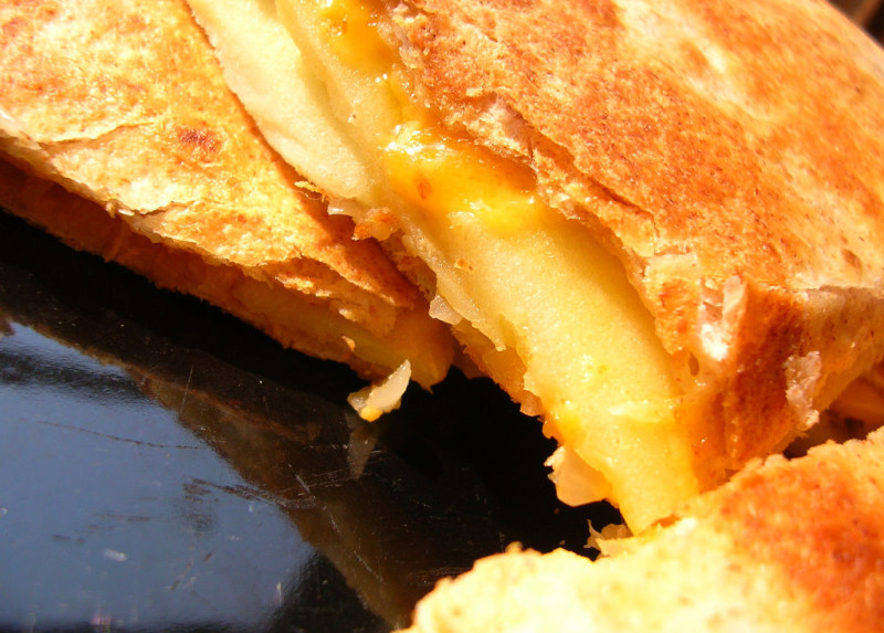 Oventoasted sonoran quesadilla recipe 363 calories Happy Forks