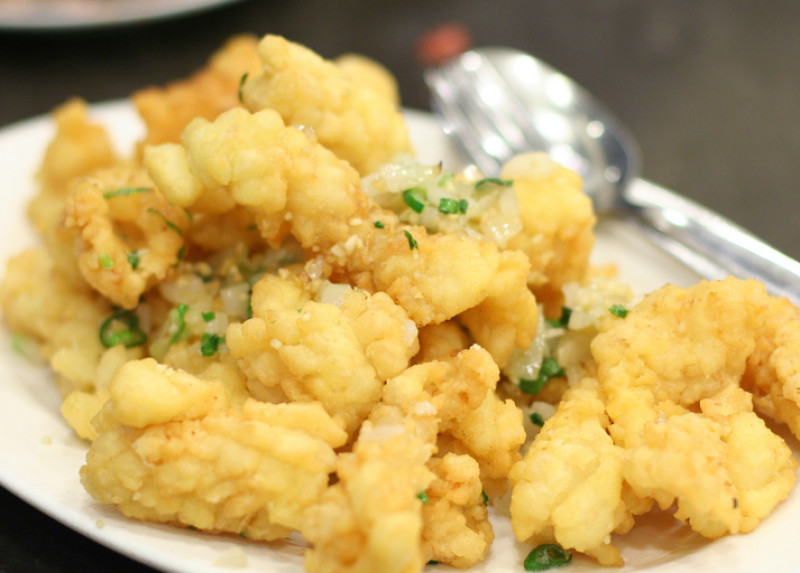 Tempura squid recipe 154 calories Happy Forks