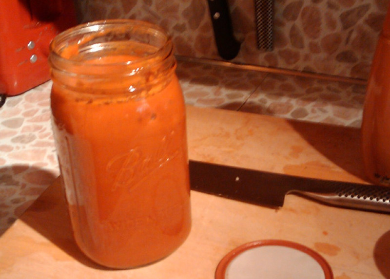 Peach ketchup recipe | 67 calories | Happy Forks