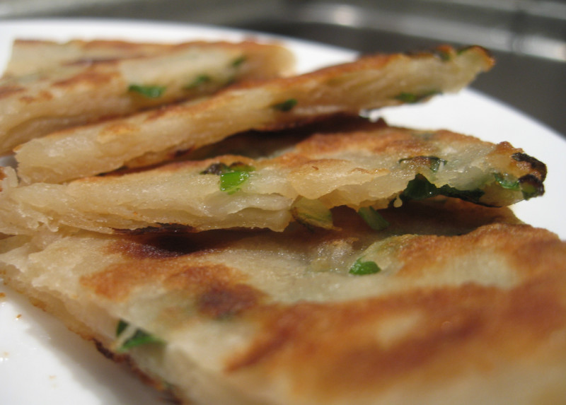Green onion pancakes recipe 266 calories Happy Forks