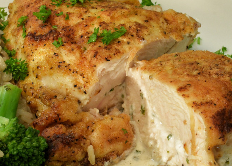 Baked cranberry goat cheese stuffed chicken recipe 294 calories