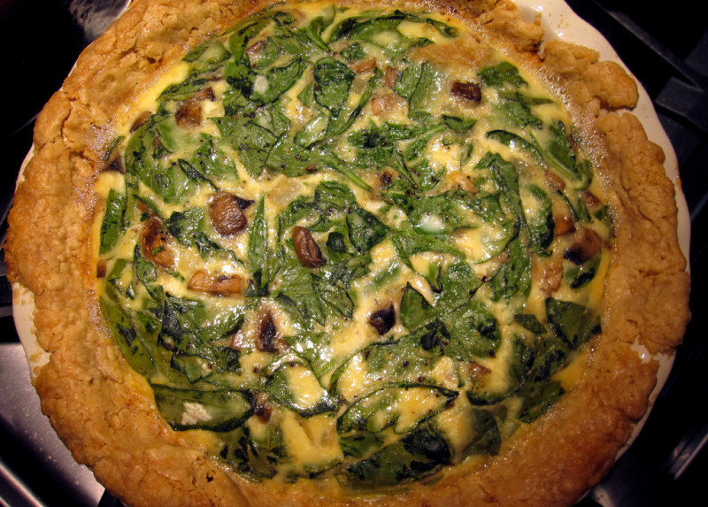 Vegetable quiche with homemade crust recipe 160 calories Happy Forks