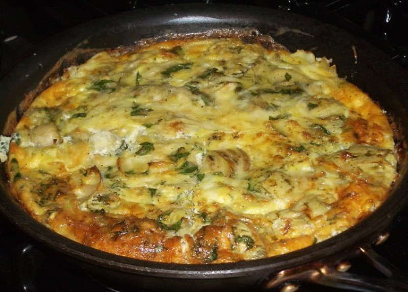 Potato and broccolini frittata recipe | 108 calories | Happy Forks