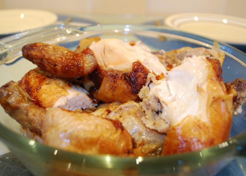 Buttermilk roast chicken recipe 187 calories Happy Forks