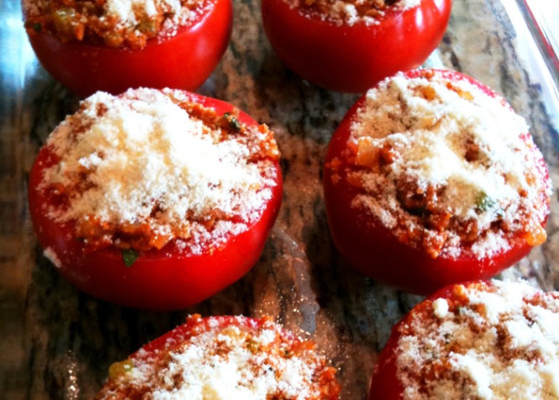 Rice Stuffed Tomatoes Recipe 76 Calories Happy Forks 8963