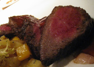 grilled tri-tip steak with bell pepper salsa