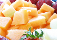 melon salad with chili and mint
