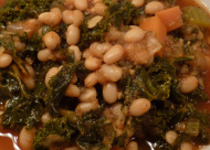 kale with sausage and white beans