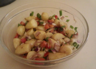 smoked herring and potato salad