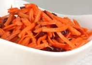 jeweled carrot salad with apple and pomegranate