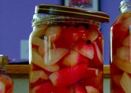 pickled radishes