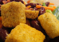 goat cheese salad croutons