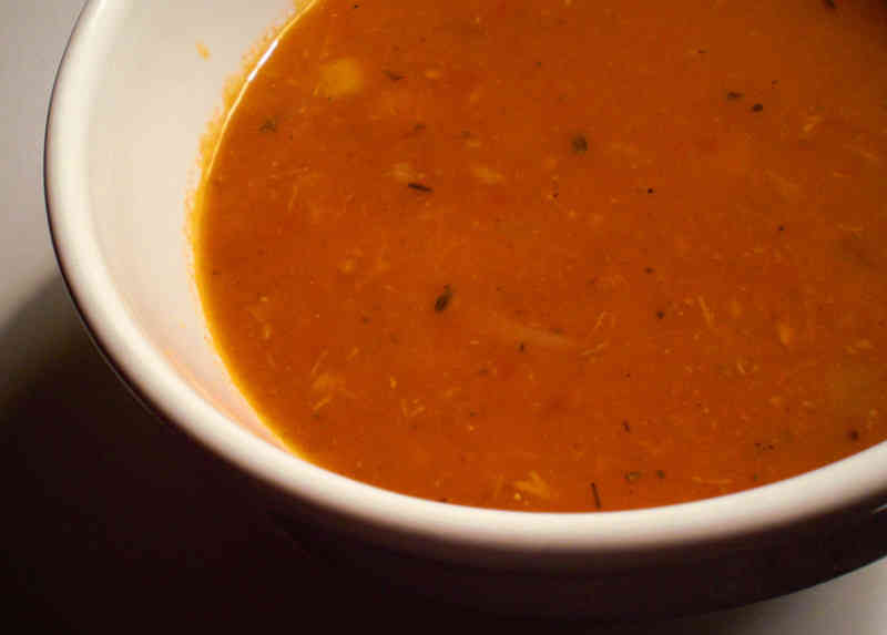 Roasted tomato basil soup